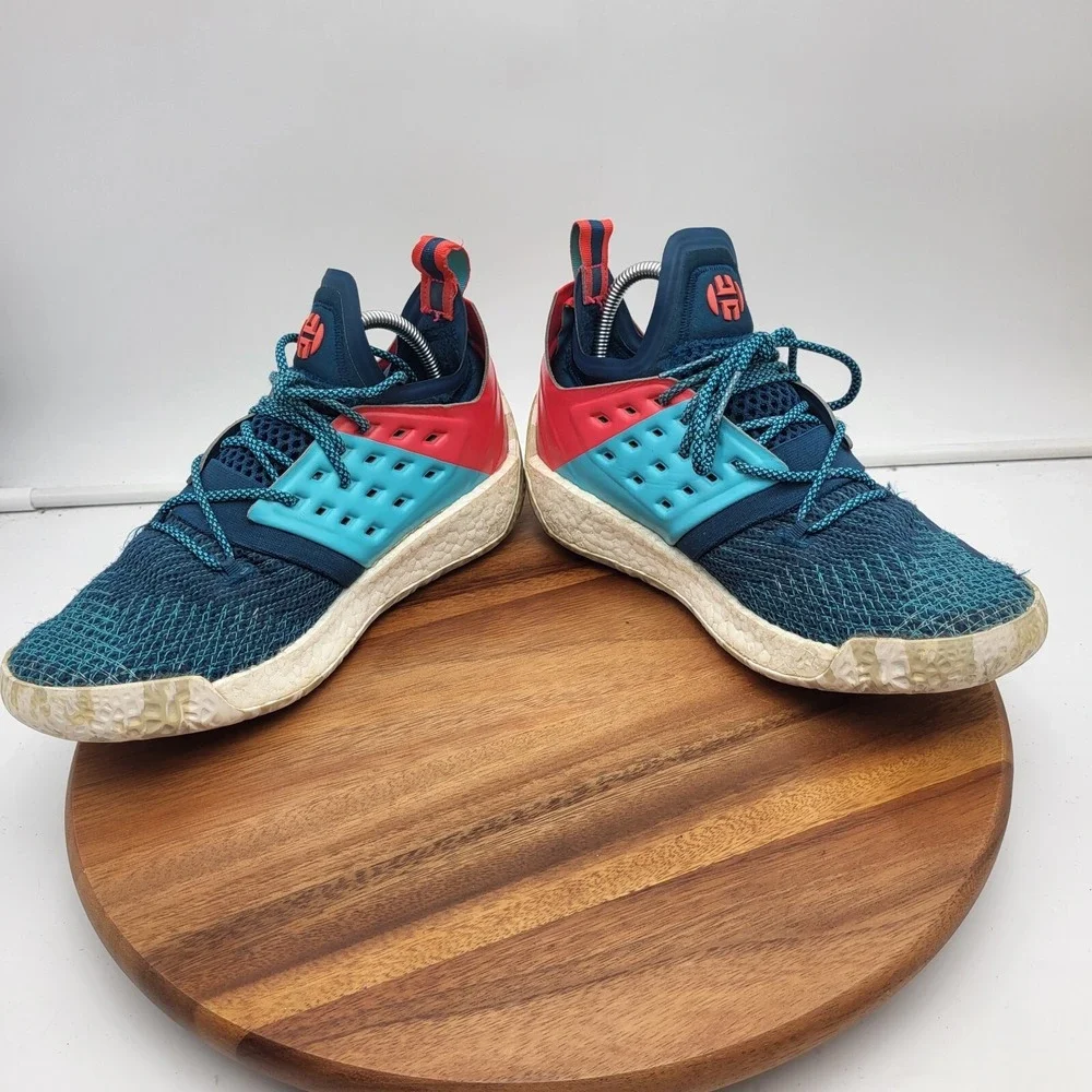 Adidas Harden‎ Vol 2 Sneakers Mens Size 8.5 James Boost Blue Shoes AH2216